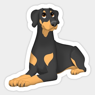 Doberman Pinscher Dog Sticker